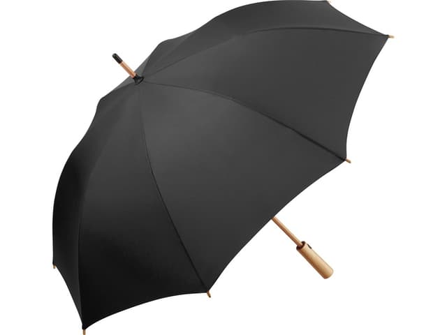 Зонт 7379 AC midsize bamboo umbrella ÖkoBrella black wS