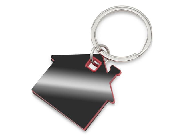 Металлический брелок с пластиковой цветной вставкой SteelPop House