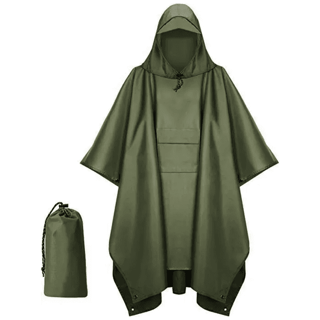 Дождевик пончо-тент Robinson туристический с чехлом c водонипроницаемой ткани один размер