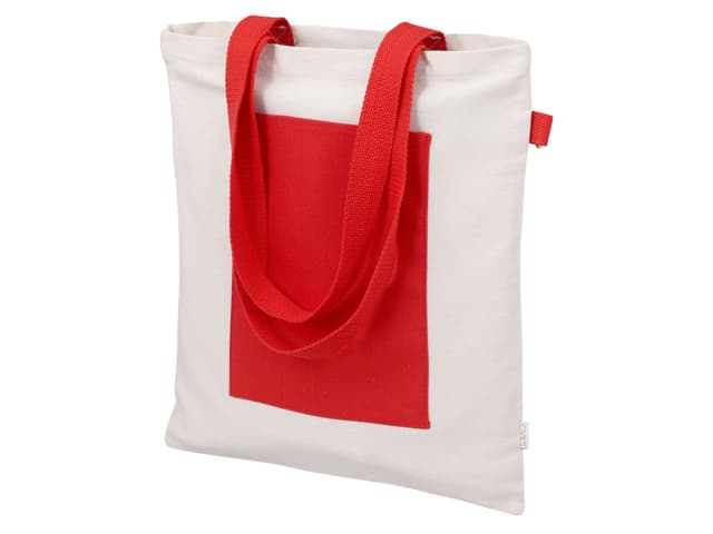 Сумка для покупокTopiс из переработанных материалов с наружным цветным карманом