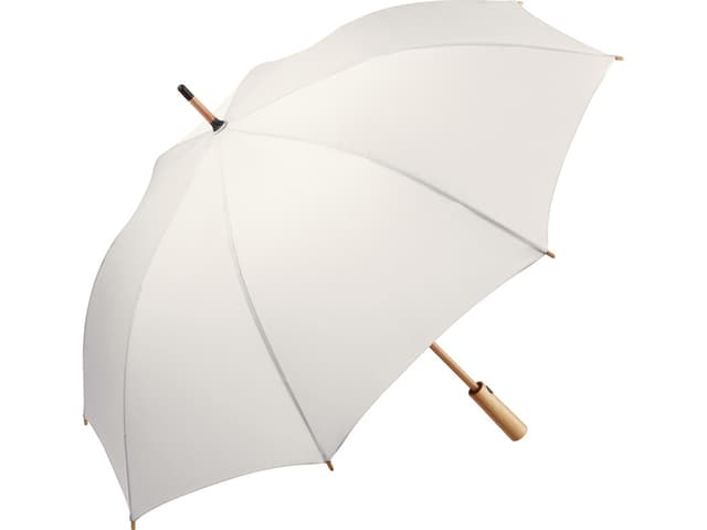 Зонт 7379 AC midsize bamboo umbrella ÖkoBrella natural white wS