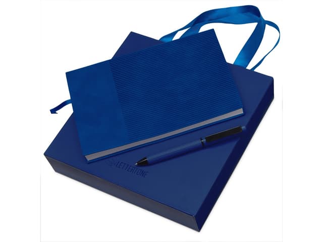 Набор блокнот в гибкой обложке А5 и металлическая шариковая ручка Nabokov