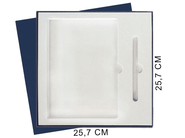 Коробка подарочная Solution Superior Alfa Fabrique под ежедневник и ручку Zorro темно-синяя