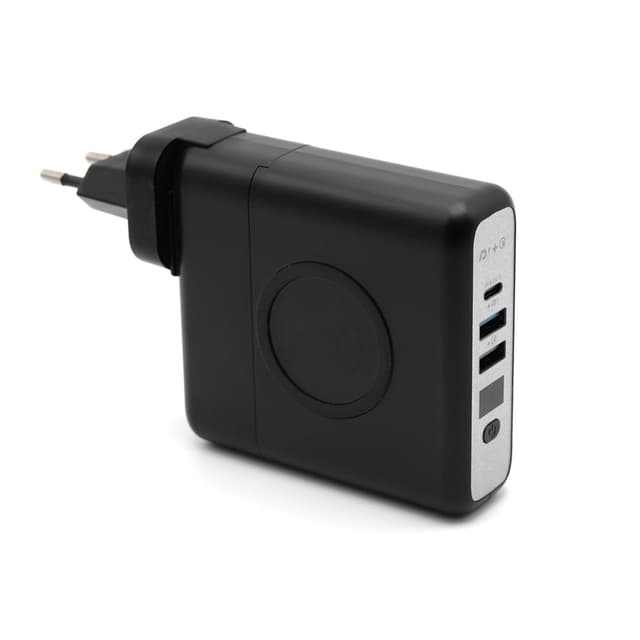 Внешний аккумулятор Gemini с беспроводной зарядкой и сетевым адаптером