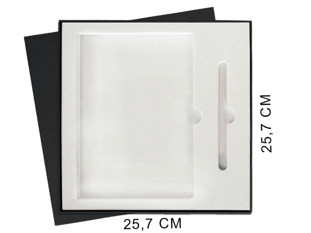 Коробка подарочная Solution Superior Alfa Fabrique под ежедневник и ручку Zorro черная