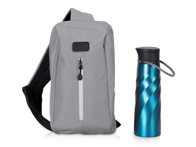 Подарочный набор с бутылкой для воды в сумке - слинге Athletic nomad