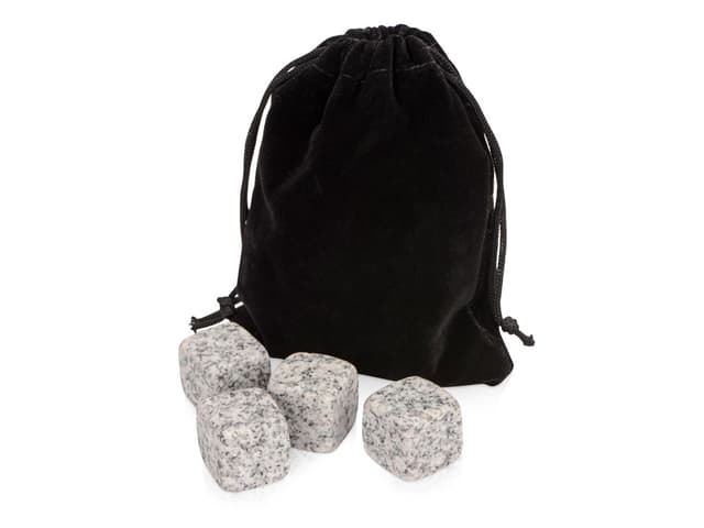 Камни для виски Gentleman в бархатном мешочке