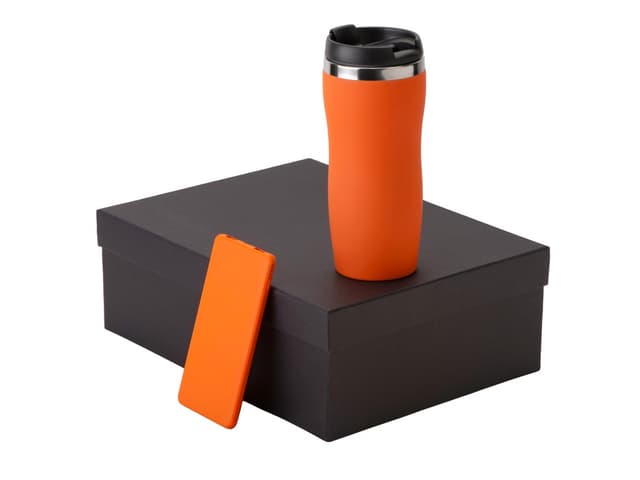 Подарочный набор c вакуумной термокружкой и повербанком С1