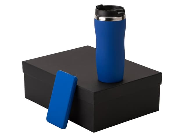 Подарочный набор c вакуумной термокружкой и повербанком С2