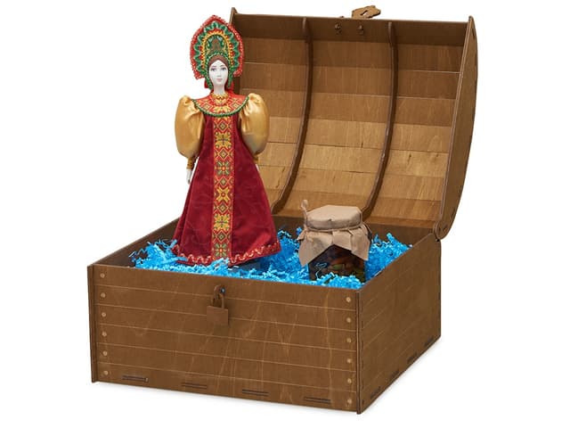 Подарочный набор: кукла фарфоровая