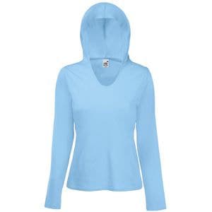 Футболка"Lady-Fit Lightweight Hooded T"