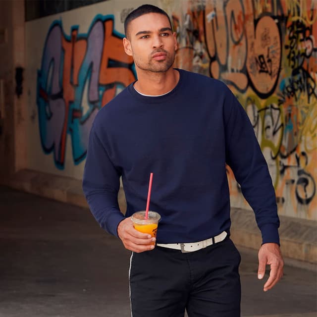 Толстовка мужская без начеса"Lightweight Set-in Sweat"