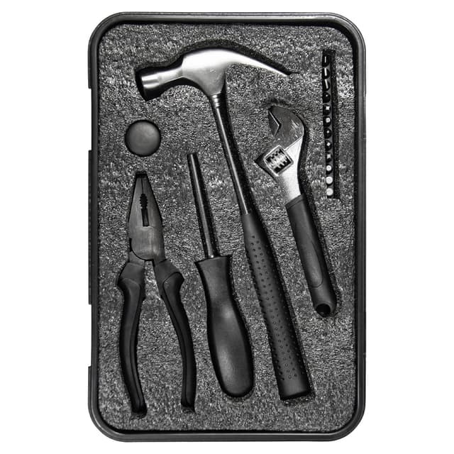 Набор инструментов Tools Baltimore черный 6 в 1 в пластиковом футляре