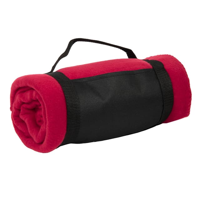 Плед"Color"; красный; 130х150 см; флис 200 гр/м2; шелкография