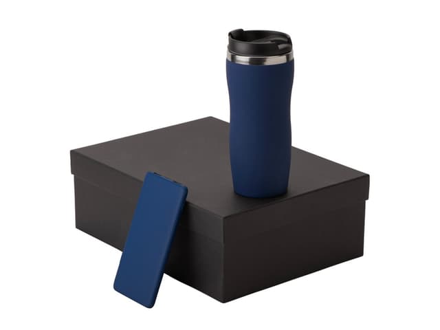 Подарочный набор c вакуумной термокружкой и повербанком С1